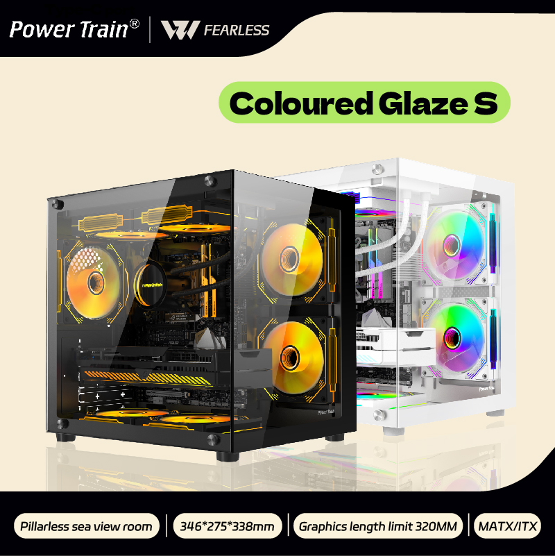 Pc Gaming Fullset - Obudowa komputera Power Train Coloured Glaze