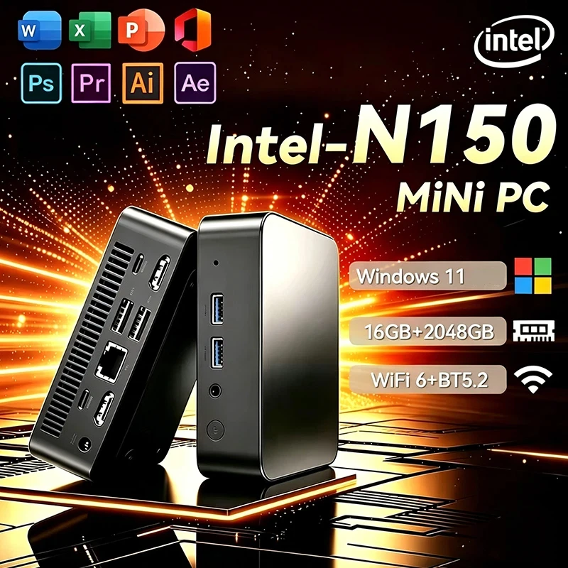 NOWY Mini PC Windows 11 Intel  – Pc Gaming Intel recenzja i cena